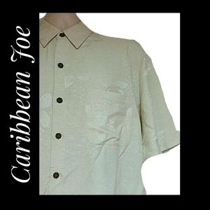 Men's Resort Cruisewear Shirt Cream Size Large